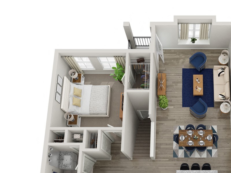 The Evans - 2 bedroom, 2 bathroom Carriage Home